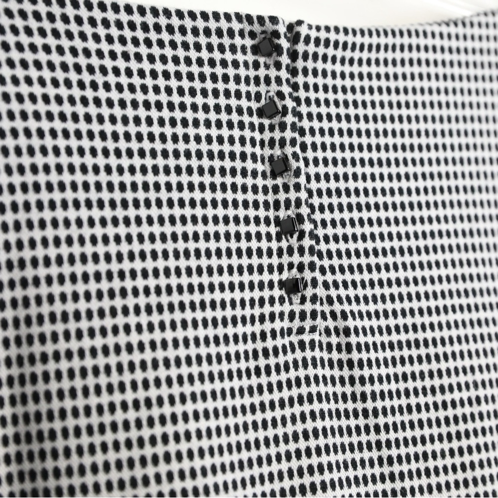 NWT Talbots black white dot print knit top 3X plus size stretch casual office - Picture 6 of 9